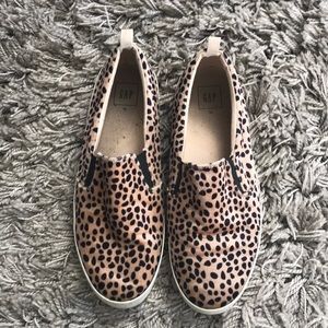 Leopard slip on sneakers